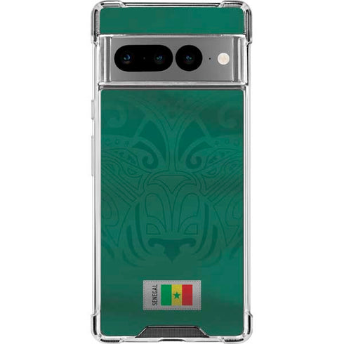 Senegal Soccer Flag Google Pixel 7 Pro Clear Case